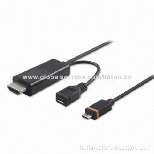 MyDP (SlimPort) to HDMI M + Micro USB Female Adapter Cable, 3 Meters Available